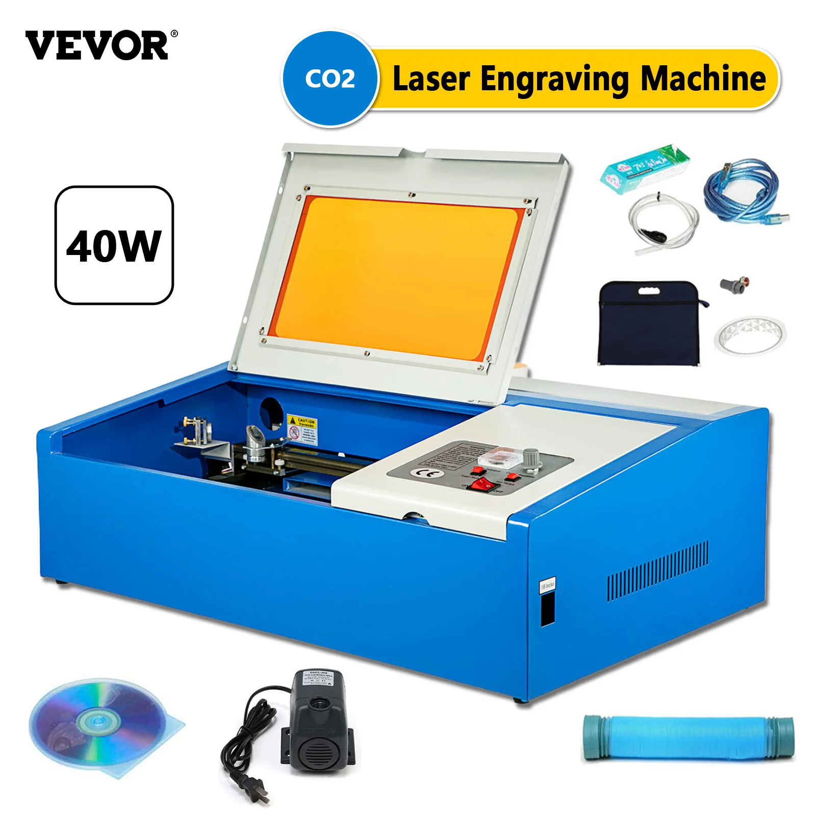 40W CO2 Laser Engraver Cutter , Desktop K40 Laser Engraving Machine with  Digital Control, Red Dot Pointer, Compact for DIY Home - AliExpress