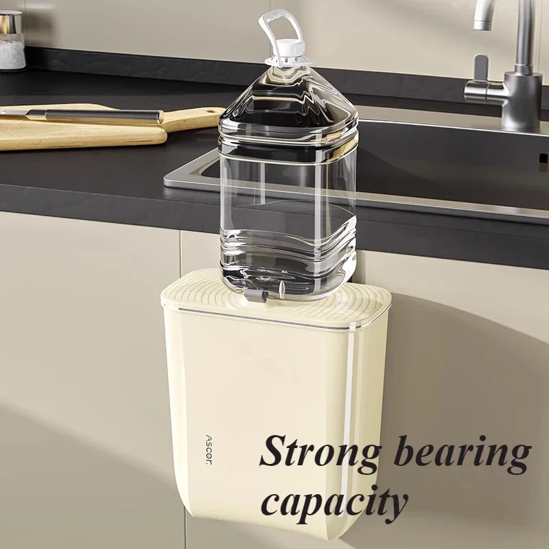 المطبخ مزبلة الحائط 7/9L سعة سلة المهملات مع غطاء الحمام المنزلية غرفة المعيشة غرفة نوم ضوء سلة ورق فاخرة