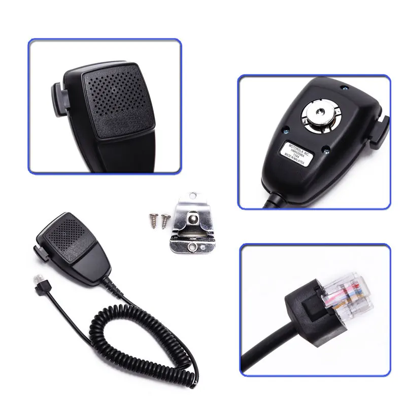 HMN3596A Handheld Speaker MIC 8 pins for motorola car mobile radio CM140 CM200 CM160 GM3188  with clip