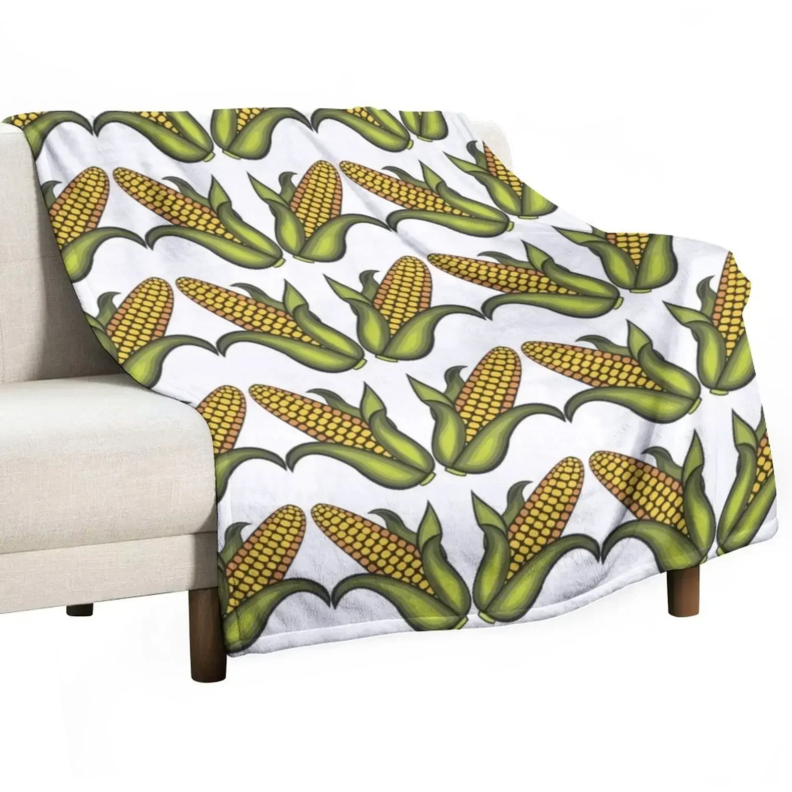 

New corn on the cob Throw Blanket Warm Hairy Sofas Large Blankets