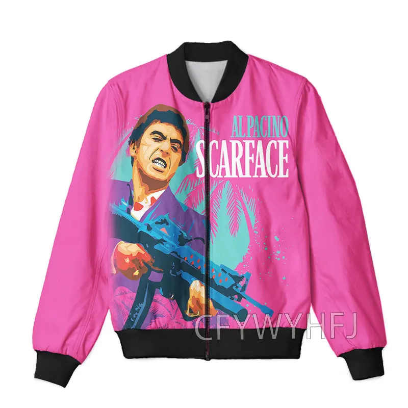 CAVVING 3D Printed  Scarface  Zipper Bomber Jackets Men Overcoat Mens Coat Zip Up Jackets for Women/Men 2
