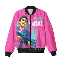 CAVVING 3D Printed  Scarface  Zipper Bomber Jackets Men Overcoat Mens Coat Zip Up Jackets for Women/Men 2