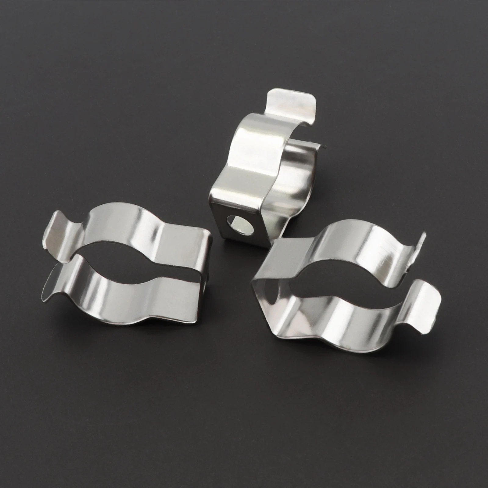 20 Fascette In Acciaio Inox Per Tubi LED T5 - Clip A U Per Montaggio Fluorescenti, Con Viti - Foto 3