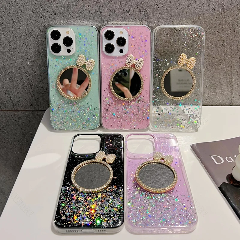 Coque de téléphone à paillettes miroir Quicksand, étui pour Huawei P50 P30 P20 P10 P9 Lite 4G 5G P40 Pro P Smart Plus Z 2019 2020_voghion.com