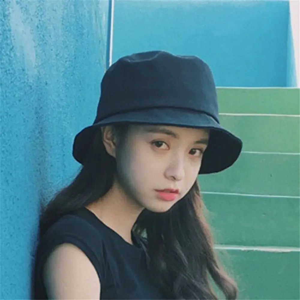 Bucket Hat Women Men Anti-UV Beach Sun Hat Summer Sunscreen Panama Hat Outdoor Foldable Portable Fisherman Cap