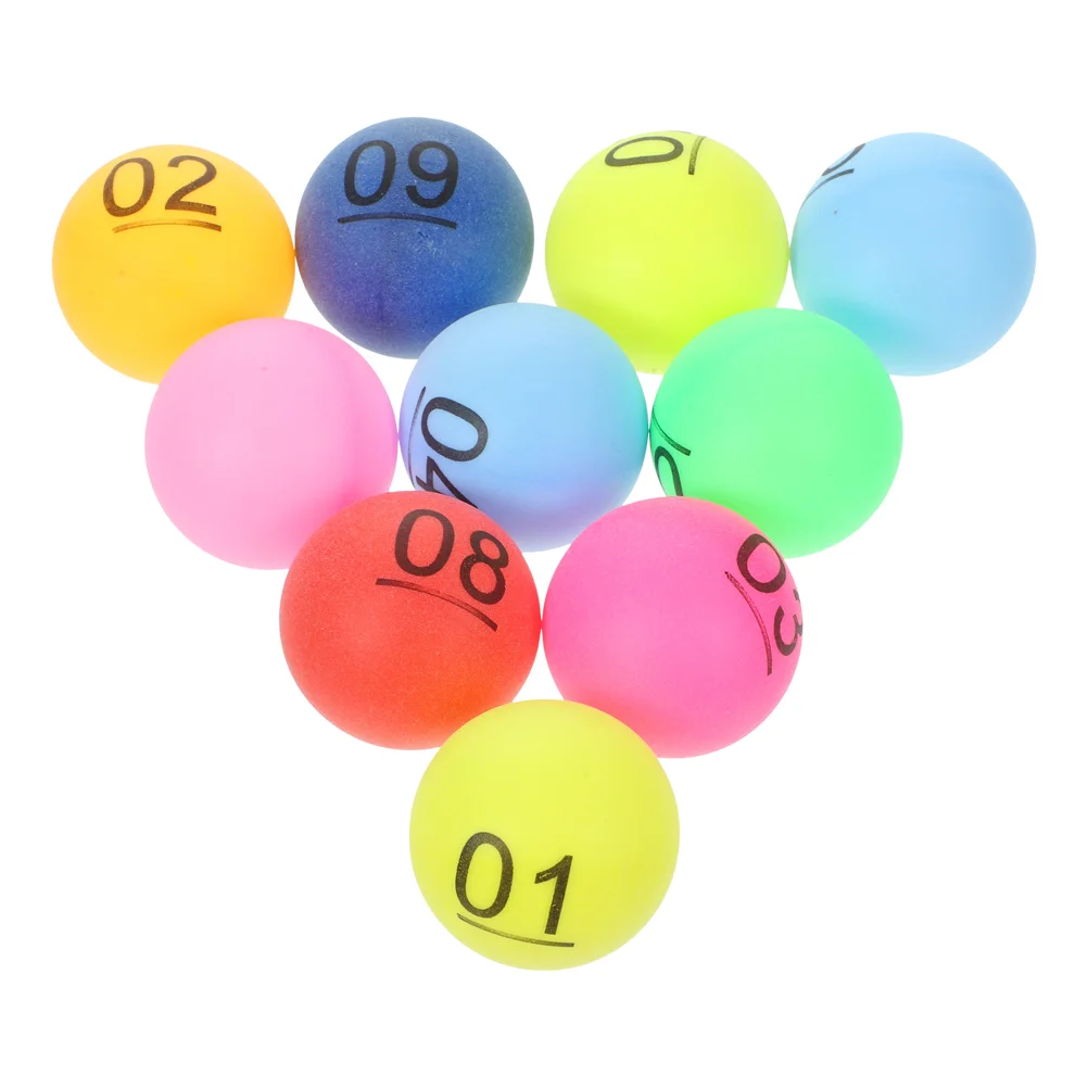Color Number Ball Plastic Lottery Balls Printed Pong Numbered Picking Entertainment Round Sphere Party Table Tennis