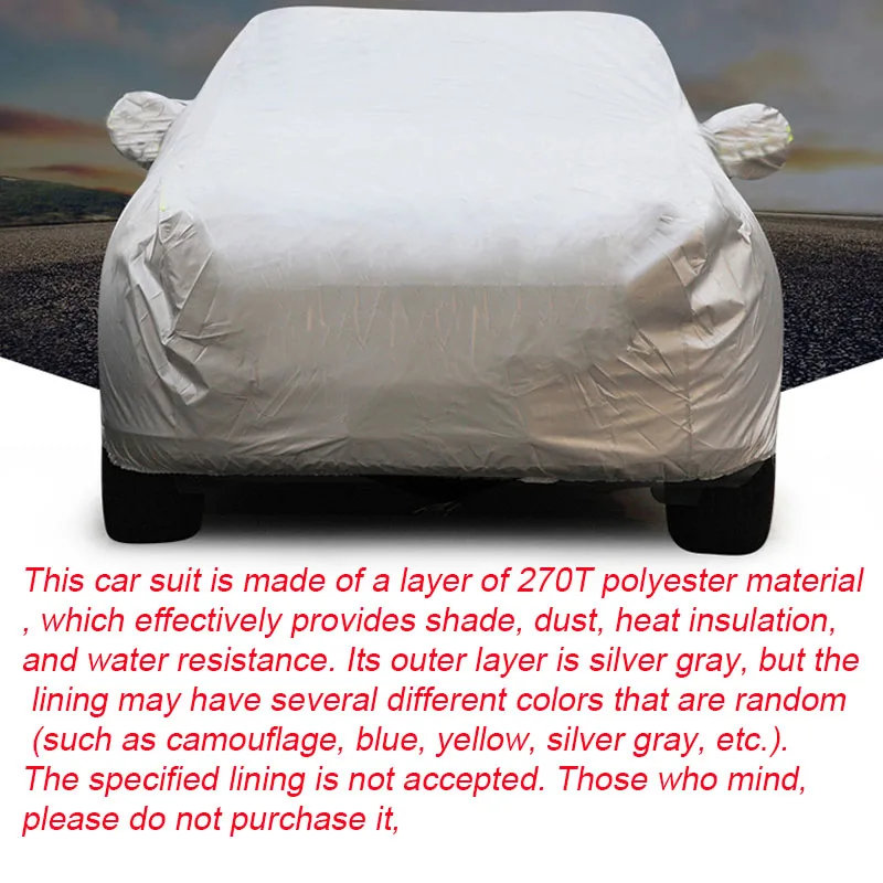 For GAC AION V Y PLUS-Full Car Cover Rain Frost Snow Dust Waterproof Protect Anti UV Cover External Auto Accessories