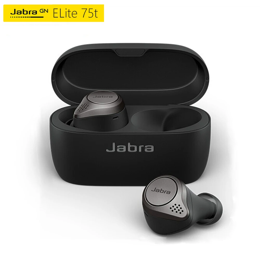 Беспроводная Bluetooth-гарнитура Jabra Elite 75t классная музыка супер шумоподавление