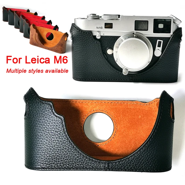 For Leica M6 Genuine Cowhide Leather Camera Bag Protective Case Cover Bodysuit High Quality Handmade Camera Bags Accessories