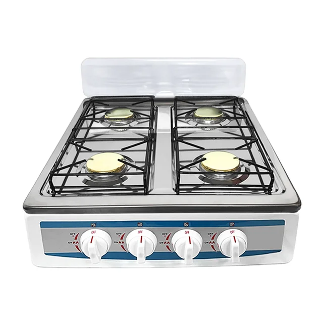 Fornello a gas a quattro fuochi personalizzato all'ingrosso Low Moq Gazinire 4 Feux a Gaz 1