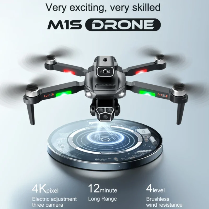 

Drones 4K HD Three Camera Gesture Photo Brushless Motor Optical Flow Positioning Obstacle Avoidance on All Sides Drone Toy Gifts