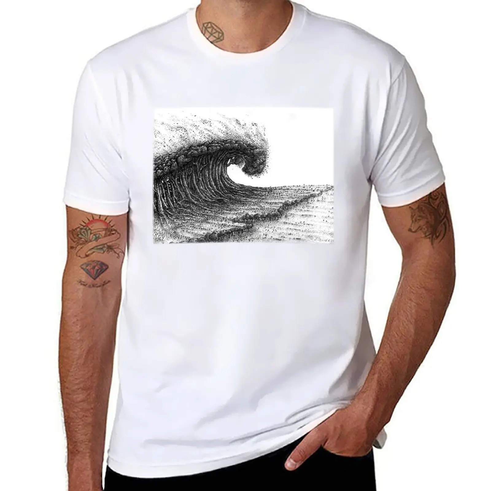 

Wave Tree T-Shirt tees aesthetic clothes graphic t shirt Short t-shirt mens t shirt