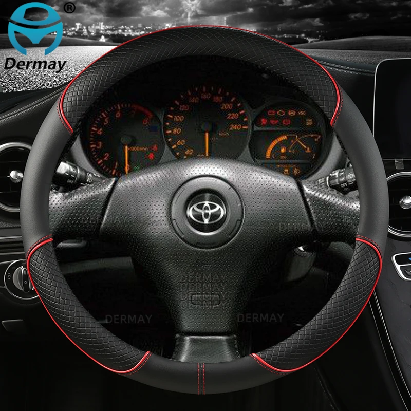 

Для Toyota Celica чехол рулевого колеса автомобиля Нескользящие аксессуары из искусственной кожи Быстрая доставка
