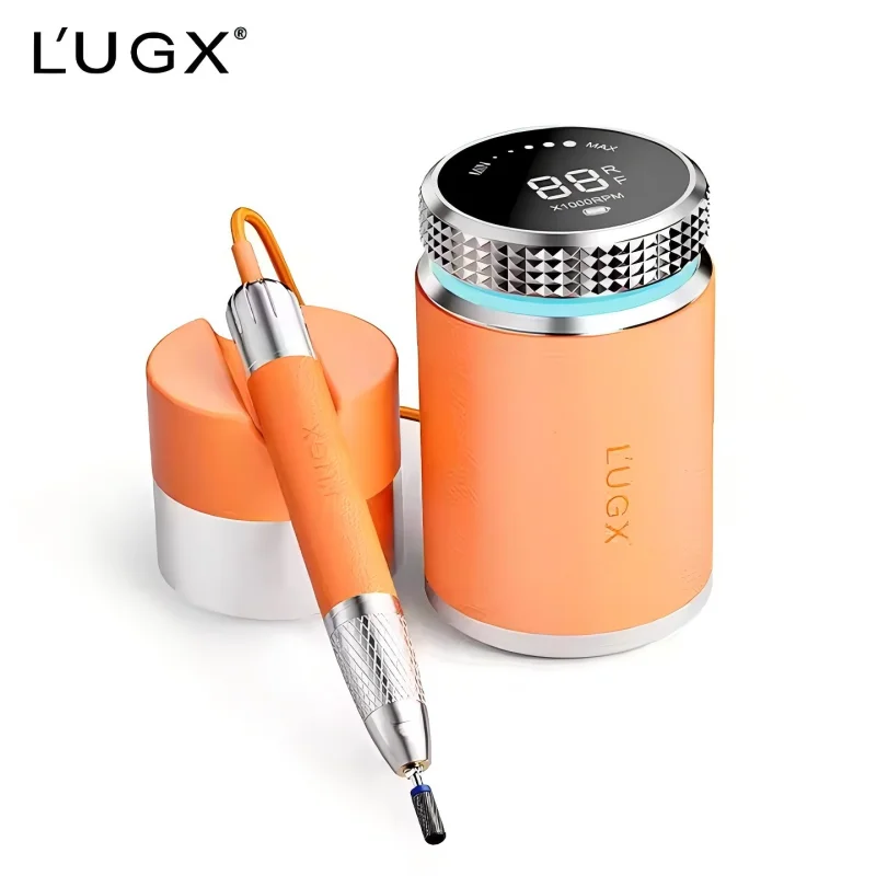 L'UGX Professional Nail Drill, Waterproof 35000RPM Brushless Nail Drill Machine, Rechargeable Nail Efile for Acrylic Gel Nails 3