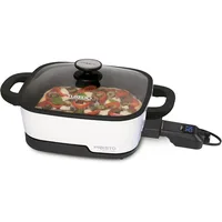 07118 Tuxedo Precision Multi-Cooker Digital Skillet, 12", White 1