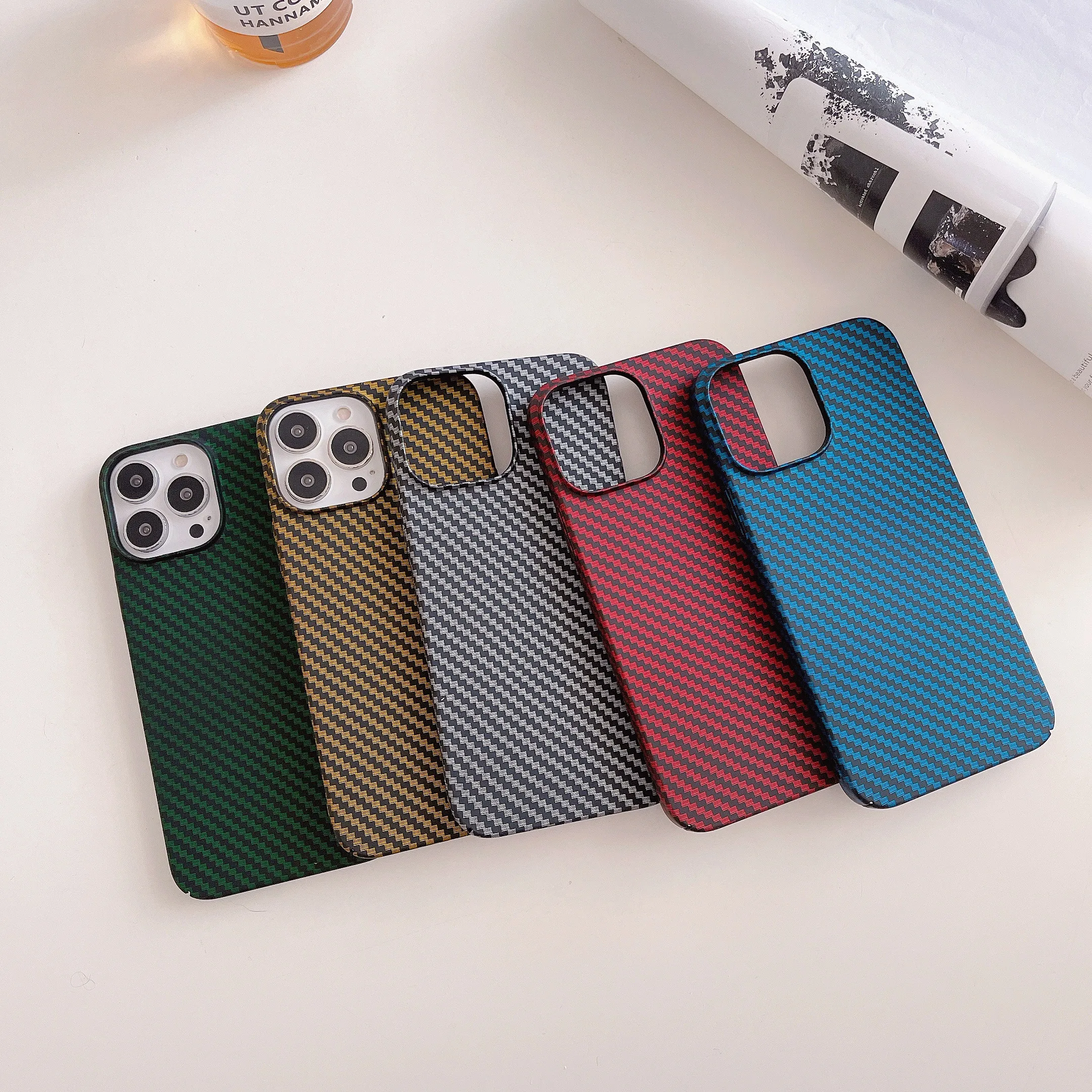 iphone 13 mini flip case Luxurious Slim Carbon Fiber Texture Geometry Cool Case For iPhone 11 12 13 Pro XS Max X XR 7 Plus Shockproof Hard Cover Funda apple iphone 13 mini case leather