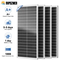 Panneau solaire rigide RVPOZWER 12,8 V 100 W, cellules solaires de type N 18BB, panneau solaire monocristallin en silicium, étanche, camping/maison/camping-car 1