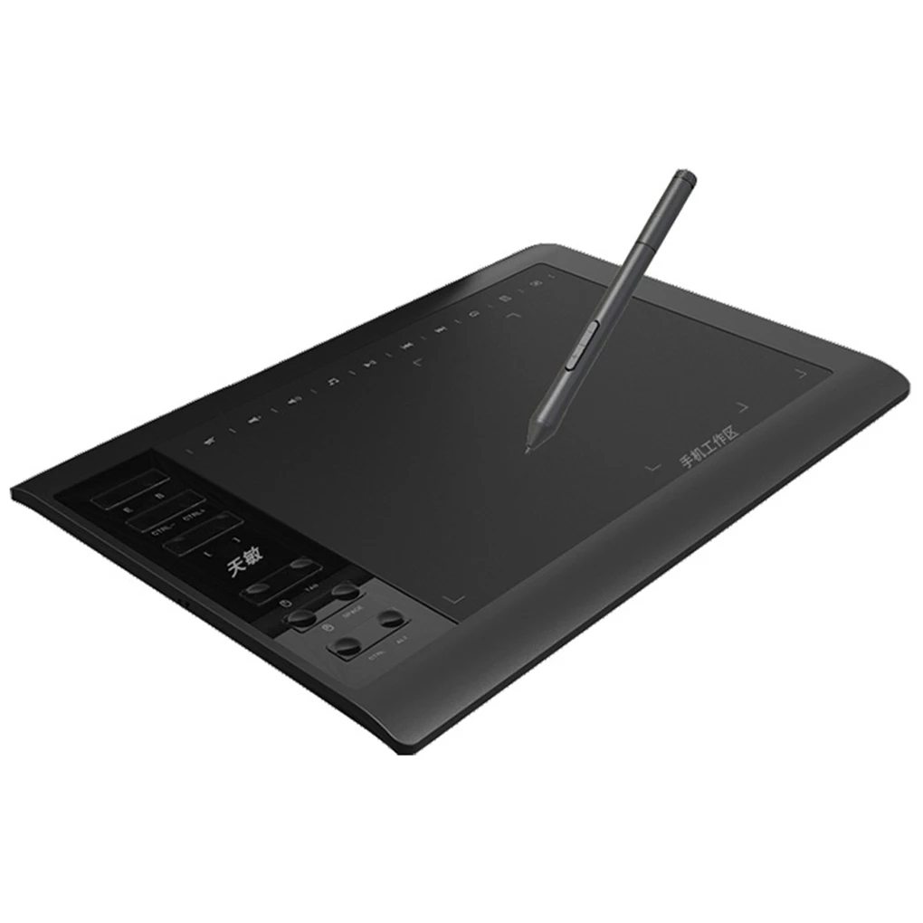 배터리 없는 패시브 펜 디지털 태블릿, 8192 레벨 그래픽 드로잉 태블릿, G10, 10x6 인치