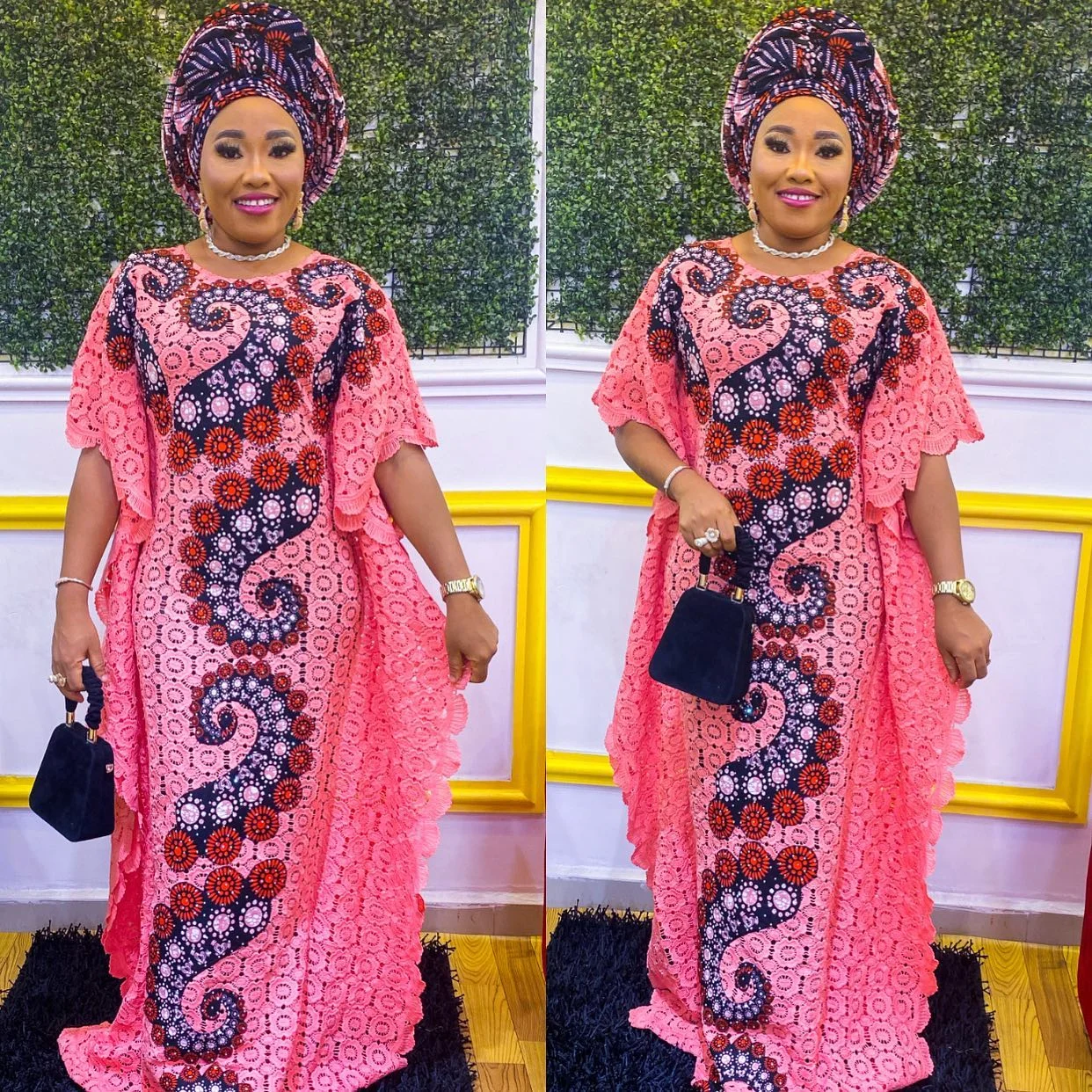 

Plus Size African Party Dresses for Women Dashiki Traditional Africa Clothes Ankara Lace Evening Gown Muslim Kaftan Maxi Dress
