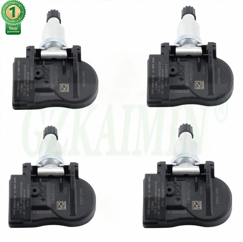 

Датчик давления в шинах 4x TPMS для KIA Optima для Hyundai Sonata 52933-1J000 529331J000