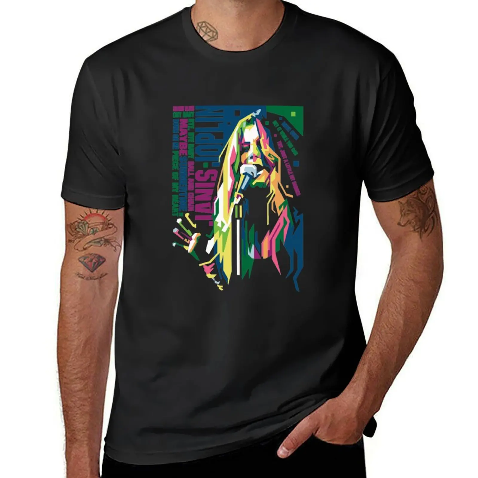 Janis-Joplin T-Shirt blanks quick-drying mens t shirts