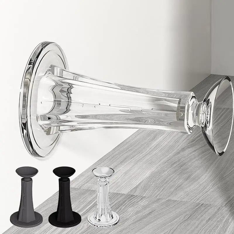 Non-punch Door Stopper Silent Anti-collision Self Adhesive Door Holder Silicone Suction Cup Wall Protectors