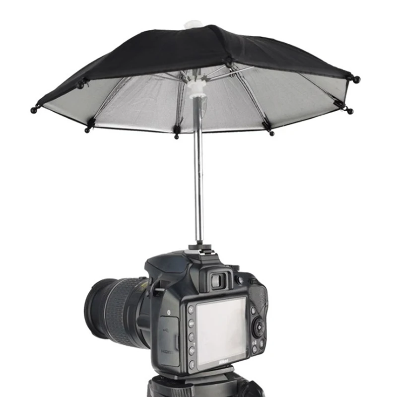 

1PC Black Dslr Camera Umbrella Sunshade Rainy Holder For General Camera Photographic Camera Umbrella