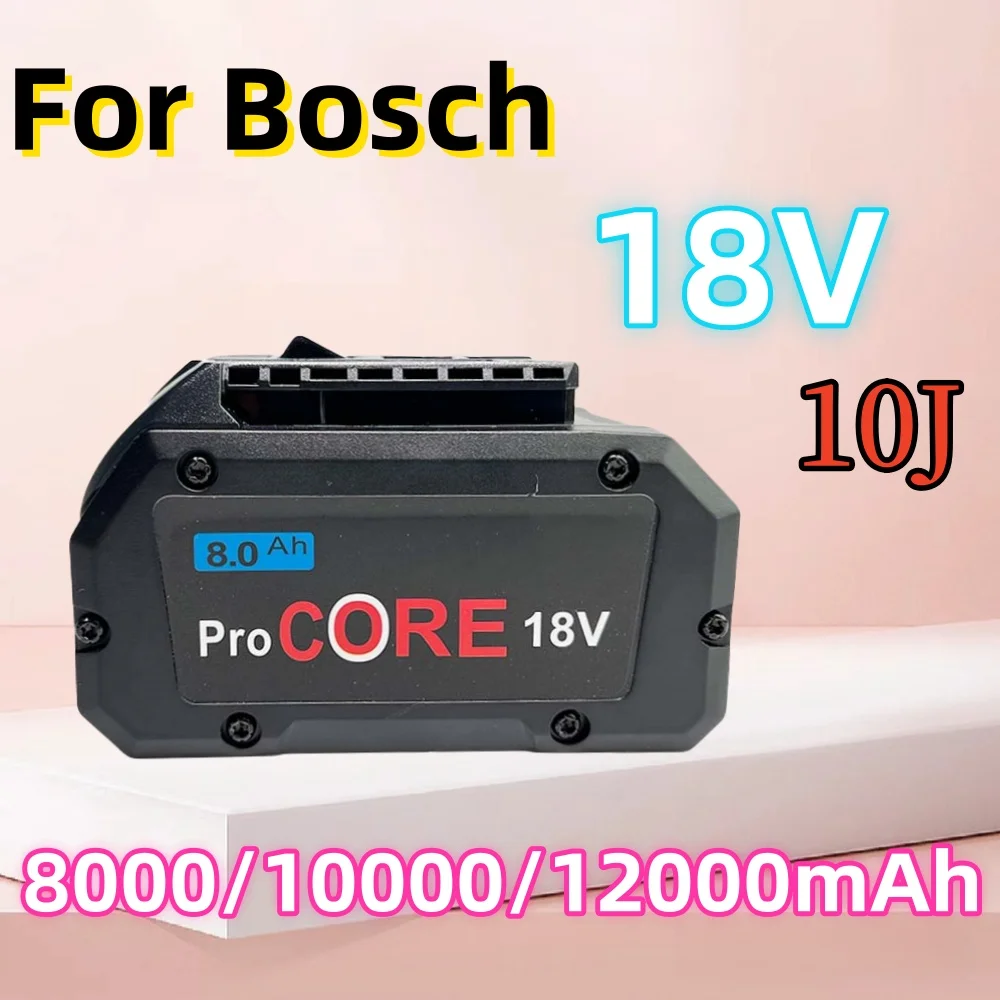 

18V 8000/10000/12000mAh 21700 10J Li-ion Battery For Bosch 18VBAT609 BAT618 GBA18V80 Electric Tools Replacement