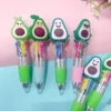 5Pcs/Lot Cute Cartoon Avocado 4 Colors Mini Ballpoint Pens Kids Writing Supplies Ball Point Pen School Office Stationery Gifts 5