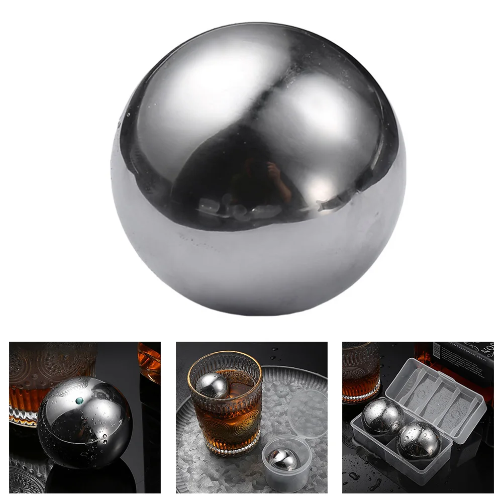 38MM Reusable Stainless Steel Ice Cubes Cooling Metal Ice Balls Set Whiskey Wine Beer Cooler Stones Party Bar Tool Accessories ice cubes whiskey stones drink cooler beer cooler