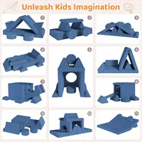 Canapé de jeu modulaire pour enfants, canapé sectionnel pour enfants, meubles de chambre à coucher et de salle de jeux pour tout-petits, mousse convertible et coussin de sol 3