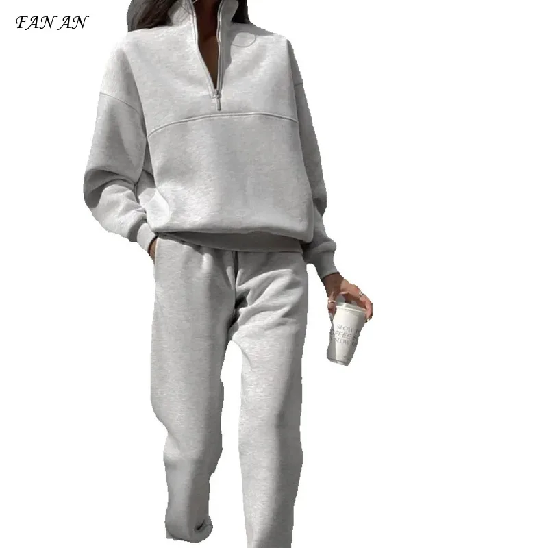 Autumn and Winter New Fresh Women's Clothing Explosion Amazon Casual Fashion Thick Long-sleeved Sweatshirt Sports Women's Suit