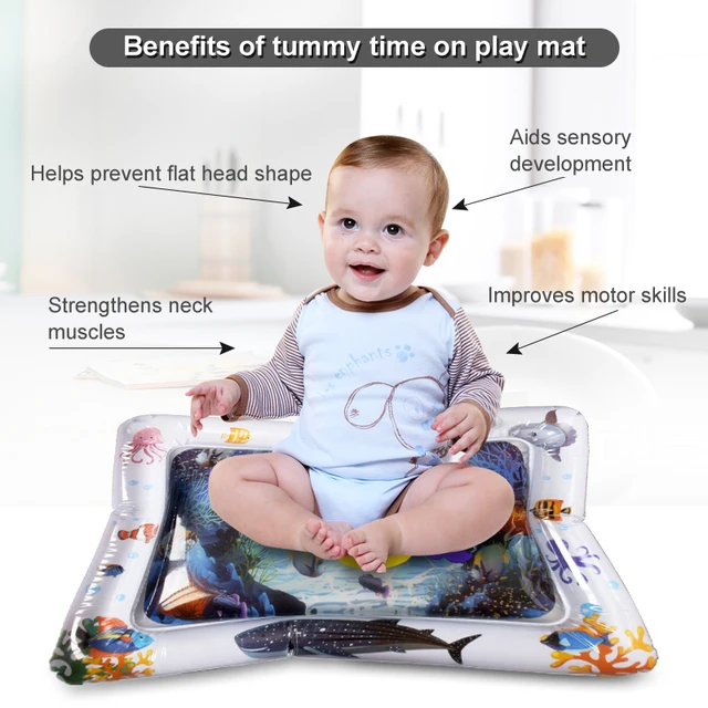 Baby Water Mat Inflatable Cushion Infant Toddler Water Play Mat for Children Early Education Developing Baby Toy Summer Toys 4