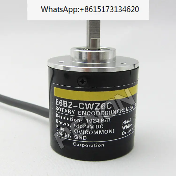 

Spot new E6B2-CWZ6C 1024P/R encoder with outer diameter of 40mm, voltage of 5-24V, solid shaft diameter of 6mm