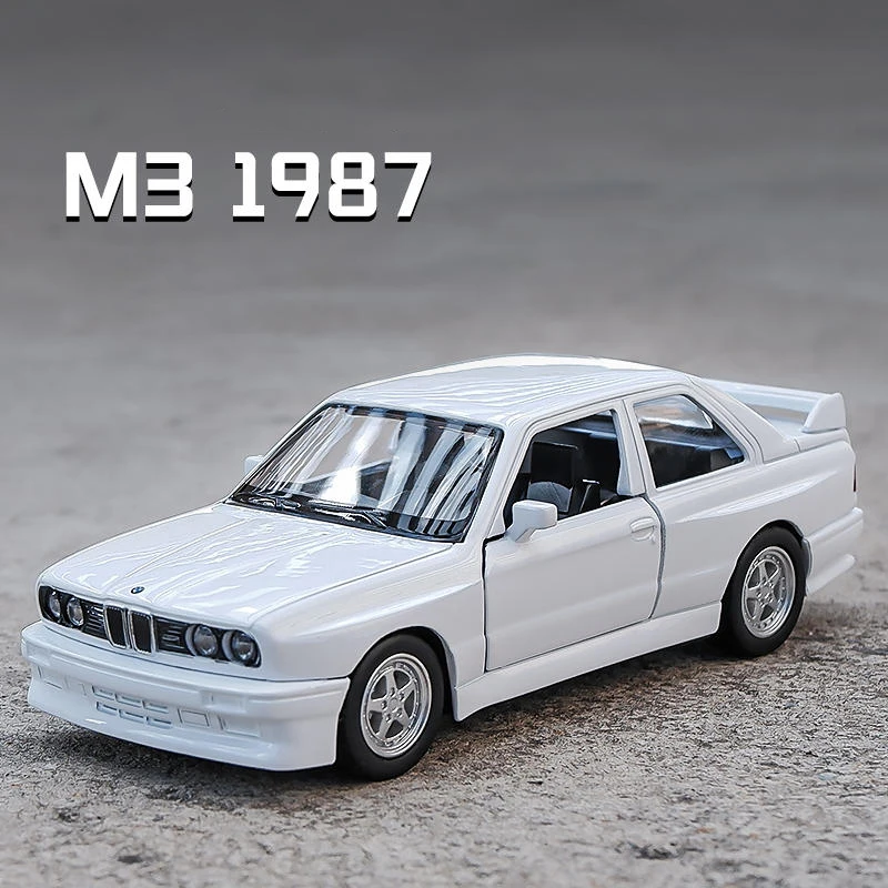 1:36 M3 E30 1987 Quattro 911 Turbo Alloy Car Model Diecast & Toy