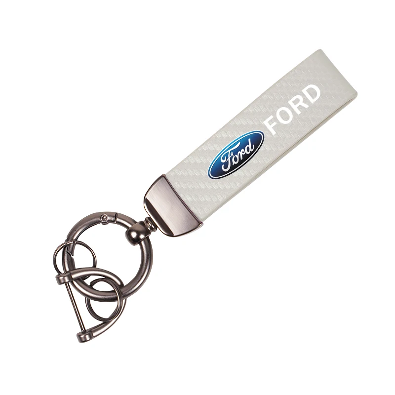 Premium Leather Car Logo Key Chain