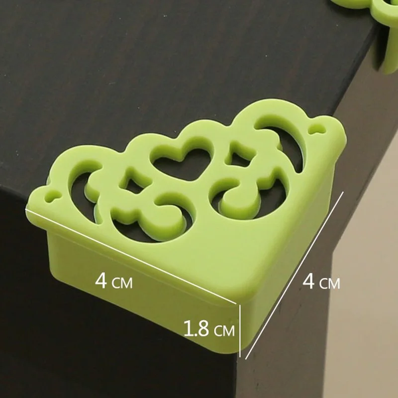 4Pcs Baby Safe Corner Protector Hollow Out Flower Pattern Soft Kids