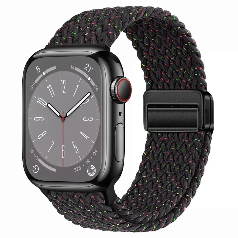 Braided Loop Nylon Strap with Metal Magnetic Clasp