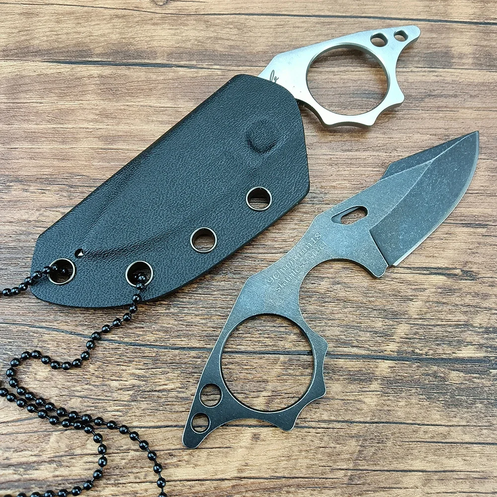 

Mini Fixed Blade Knife Tactical Survival Self Defense Camping Pocket Knives Kydex Sheath Stainelss Steel Outdoor Hand Tools