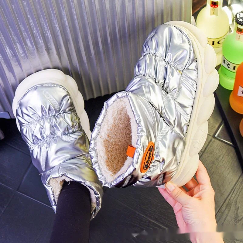 Pantofole da donna in velluto slip-on a punta chiusa autunno all'aperto per interni comode e traspiranti lavabili in lavatrice_voghion.com