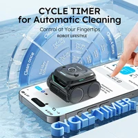 Robotic Swimming Pool Cleaner WYBOT C2 With App Control Wall Floor Waterline Max150㎡ Dual-layer Filtratie 180mins Running Time 5