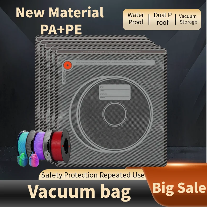 Filament Storage Bag PLA ABS PETG Vacuum Bag Dryer Safekeep Humidity Resistant Sealing Bags Keep Filament Dry