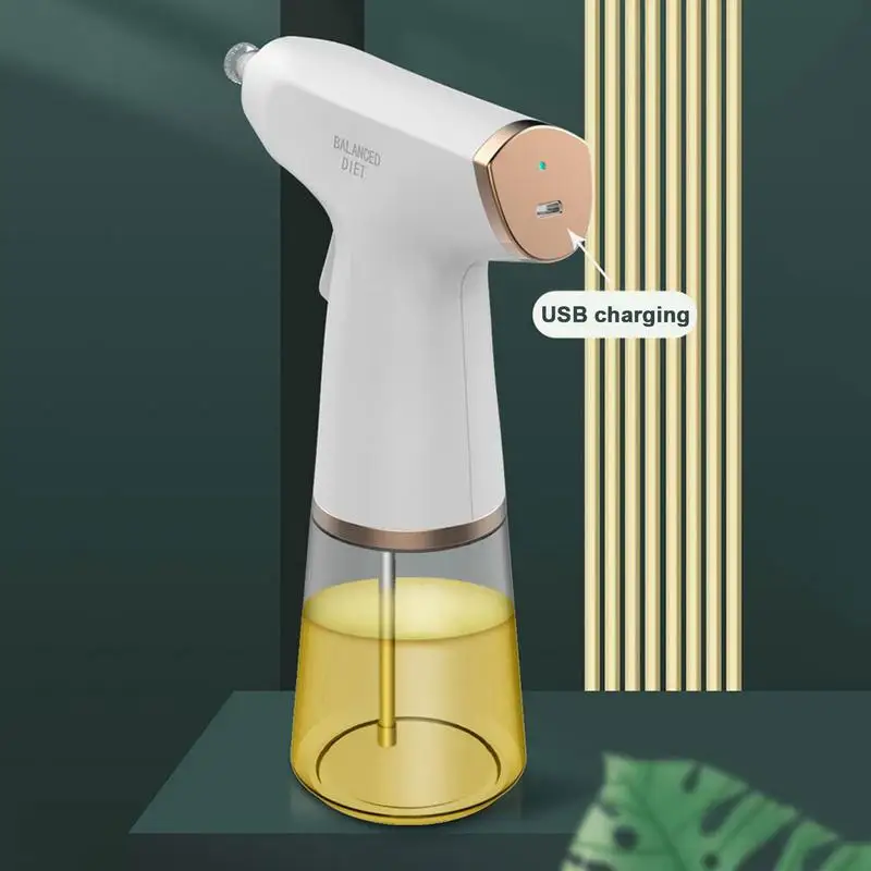 Electric Oil Sprayer Kitchen Utensils Oil Sprayer USB Charging BBQ Novelty Accessories Dispenser Glass Bottle Olive