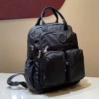 Fashion Woman Backpack Waterproof Nylon Soft Handle Solid Multi-pocket Travel Zipper Feminina School Bags Laptop Backpack - Image 3