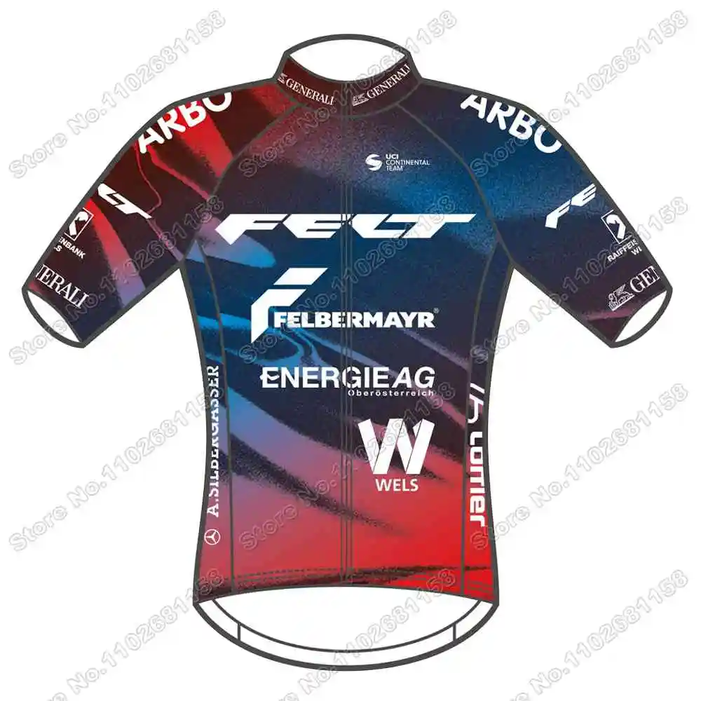 FELBERMAYR RSW-Radsport Wels Cycling Jersey Set Summer Cycling Clothing Men Road Bike Shirt Suit Bicycle Bib Shorts