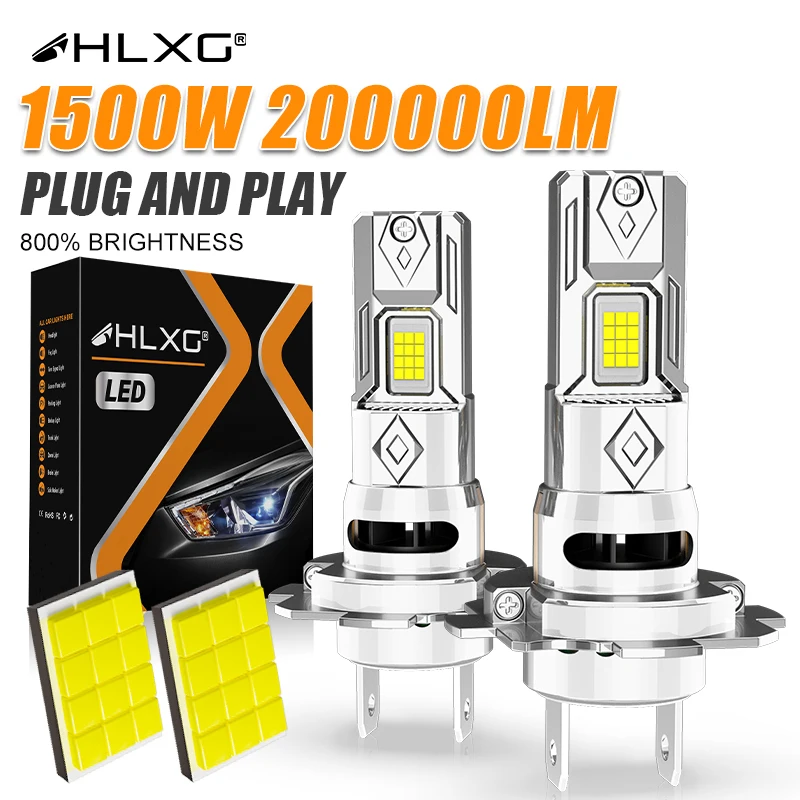 H7 LED Headlight Bulbs CANBUS Lamps 9084 CSP Chip 1:1 Mini Led Light Plug&Play Wireless Car with Fan 12V 1500W 200000LM led car lights,led lights,led bulbs,led headlights,led car headlights,car headlamps