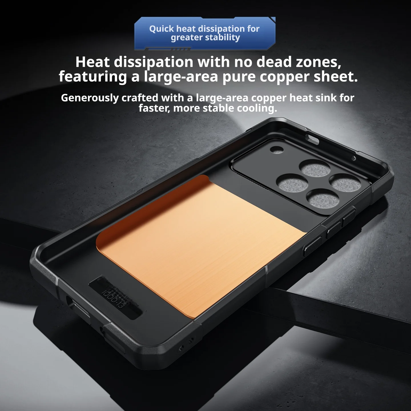 Ice Armor Copper Cooling Phone Case - Enhanced Heat Dissipation and Drop-Proof Protection