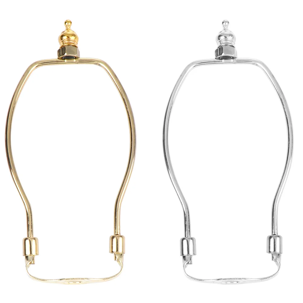 

2 Pcs Light Bulbs Shade Bracket Horn Lamp Frame Lampshade Harp Accessories Holder