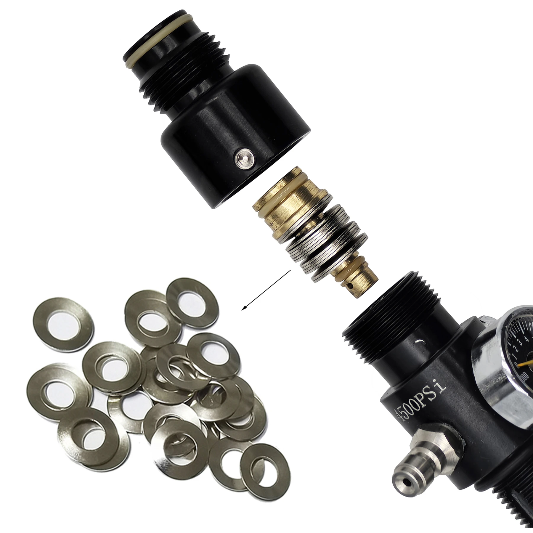 HPA 4500psi Cylinder Air Tank Regulator Valve
