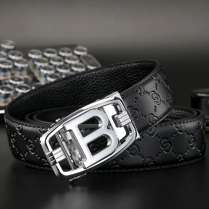 types of belts 2022 Genuine leather Belt Men Luxury Brand Designer fashion High Quality Belts for Men Strap Male Metal Automatic B Buckle Belt leather belt